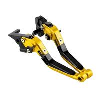 AESRTMJ Pour KYMCO Pour X-TOWN 125i 300i Levier De Frein Et D'embrayage Réglable Pliable Extensible Pour Moto(Gold Black)