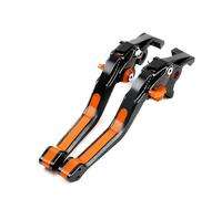 AESRTMJ Pour PCX150 PCX125 2010-2025 Levier De Frein Réglable 5D En Aluminium Pour Moto(Noir orange)