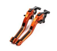 AESRTMJ Pour PCX150 PCX125 2010-2025 Levier De Frein Réglable 5D En Aluminium Pour Moto(Orange black)