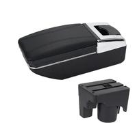 AESRTMJ Pour VW Pour Golf 6 Pour S&CIROCCO Pour Sagitar Pour Golf 6 Golf 5 Mk6 MK5 Pour Jetta 5 Boîte De Rangement Accoudoir Voiture(Ligne noire A2 Pas d'USB)