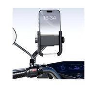 AESRTMJ Support Téléphone Moto 1S Démontage Rapide Antivibration Support Moto pour Téléphones 5.4-7.2 Pouces Miroir(Rearview Mirror)
