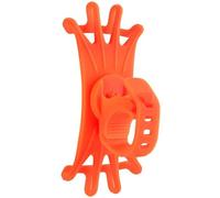 AESRTMJ Support Téléphone Multifonction Vélo Moto 360° Rotatif Silicone GPS Bicyclette(Orange)