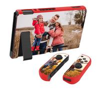 AESTHESTIFY Coque de Protection Personnalisée pour Nintendo Switch avec Photo, Rouge, Housse Fine et Souple en TPU, Personnalisée avec Image, Logo ou Nom