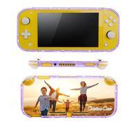 AESTHESTIFY Coque de Protection Personnalisée pour Nintendo Switch Lite, Violette Pailletée, Photo Personnalisée, Design avec Image/Logo ou Nom, Housse Fine et Souple en TPU