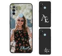 AESTHESTIFY Coque personnalisée pour Oppo A32 2020 avec photo personnalisée - En silicone TPU liquide, fine et souple - Coque de protection antichoc avec logo personnalisé - Cadeau unique de téléphone