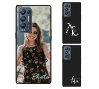 AESTHESTIFY Coque personnalisée pour Oppo Find X3 Neo Photo personnalisée - Silicone TPU liquide, coque de protection fine, douce et résistante aux chocs, logo d'image personnalisé, texte de coque de