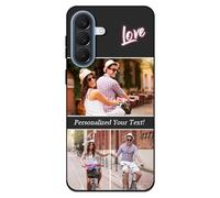 AESTHESTIFY Coque personnalisée pour Samsung Galaxy A57 - Personnalisez photo avec mots et iCon, coque de protection en silicone souple et mince, étui photo unique personnalisé pour lui, elle, couple