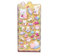 Aesthetic 3d Stickers - Assorted Embossed Cartoon Decals for Scrapbooking, Journaling, Laptop Phone Case Accessories, Creative Arts and Crafts Set for Boys Girls Teens Students