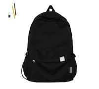 Aesthetic Backpack for Girls, Kawaii School Bag,Korean Backpack,Backpack for School,Rucksack Aesthetic,Girls Backpack,Black Backpack for Girls Secondary School (Black)