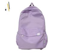 Aesthetic Backpack for Girls, Kawaii School Bag,Korean Backpack,Backpack for School,Rucksack Aesthetic,Girls Backpack,Black Backpack for Girls Secondary School (Purple)