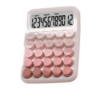 Aesthetic Calculator, Calculatrice de bureau, Big Button Cute Calculator, Keyboard Calculators, Ergonomic Desktop Calculators 4.33x6.1" for Offices, Home, School (Pink, Green)