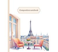 Aesthetic Composition Notebook - 110 Pages, College Ruled, 7.5 x 9.25 in: Back to school gift, journaling or language learners