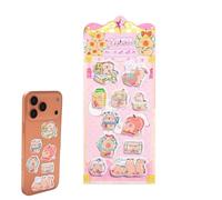 Aesthetic Creature Graphics - Scalloped Border Journal Accents, Soft Touch Embossed Motifs with High Strength Adhesive, Multi Decoration Assortment, Ideal for Scrapbook Greeting Cards