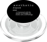 Aesthetic Definition Vaporwave Nostalic Music Art Tech Meme PopSockets PopGrip pour MagSafe
