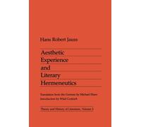 Aesthetic Experience and Literary Hermeneutics