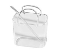 Aesthetic Glass Cup, Novelty Drinking Glasses, Large Capacity Mug with Handle, Borosilicate Glass Cup with Fun Design, Kitchen Beverage Accessory with Comfort, Supplies for Men Kids Adult Family