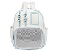 Aesthetic PU Transparent Backpack,Badge Display Storage Pouch,Stylish Organizer for Sports,Travel & Outdoors (Blue)