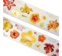 Aesthetic Reusable PET Art Sticker Easy to Tear Without Residues for Scrapbook Scenic Stickers for Planners