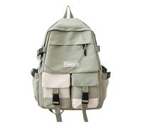 Aesthetic Sac à dos imperméable multi-poches pour ordinateur portable, Vert