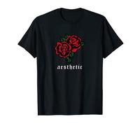 Aesthetic - Soft Grunge Aesthetic Red Rose Flower T-Shirt