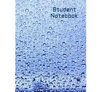 Aesthetic Student Notebook: Blue Water Drops: 240 Pages Letter Size 8.5 x 11 Graph Paper Journal for College, Math, Science, and Engineering - School Supplies for Students