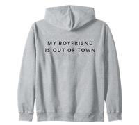 Aesthetic Urban Design, My Boyfriend is Out of Town Sweat à Capuche