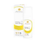 AESTHETICO - hydrating cream SPF 50 - Soin de jour intensément hydratant avec haute protection UV pour peaux sensibles et déshydratées, bonne base de maquillage, 50 ml