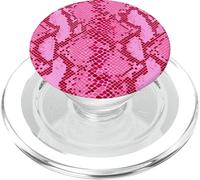 Aesthetics Preppy Y2K Peau d'animal Serpent Rose PopSockets PopGrip pour MagSafe