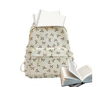 ÄSthetik Des Bow-Rucksacks - Niedliches -Rucksack-Set | Rucksäcke Herrentasche Segeltuchtasche | Lässiger Tagesrucksack Für Mittelschüler, Reise-Umhängetasche Für Notebooks, Wasserflaschen