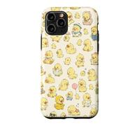 Aesthétique drôle d'oie Mignon Motif de Canard Fermier sur Beige Coque pour iPhone 11 Pro