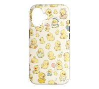 Aesthétique drôle d'oie Mignon Motif de Canard Fermier sur Beige Coque pour iPhone 16