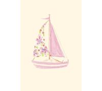 Aesthics simple bullet journal: Pink flower boat