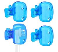 Aestustheri Lot de 4 couvre-têtes de brosse à dents portables - Capuchon de tête de brosse à dents - Convient pour la maison, les voyages, le camping en plein air, la randonnée, les voyages d'affaires