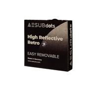 AESUB Dots High Reflective Retro Easy - Points de référence hautement rétroréfléchissants pour scanner 3D avec lumière laser, facilement détachable, sur rouleau avec perforation détachable, à deux