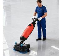 AETEREOS Autolaveuse Professionnelle, Laveur De Sol électrique Léger, Double Réservoir D’Eau, Brosse Rotative 360°, Ateliers Commerciaux et Industriels, Hôtels, Villas, Restaurants Red-220V