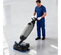 AETEREOS Autolaveuse Professionnelle, Laveur De Sol électrique Léger, Double Réservoir D’Eau, Brosse Rotative 360°, Ateliers Commerciaux et Industriels, Hôtels, Villas, Restaurants Grey-220V