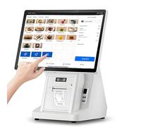 AETEREOS Caisse enregistreuse à écran Tactile,Caisse enregistreuse Intelligente Tout-en-Un, écran Tactile de 15,6 Pouces, 8 GO De Ram, 128 GO SSD, pour Les systèmes de Vente au détail Single-Screen