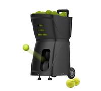 AETEREOS Machine à Balles de Tennis & Lanceur Automatique de Balles - +100 Balles Capacité, Exercices Préprogrammés/personnalisés, Contrôle Distance/app