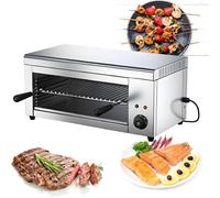 AETEREOS Salamandre Électrique Professionnelle - 2 KW - Température 50-300°C - Compacte et Robuste - Idéal pour Griller, Gratiner et Réchauffer - Cuisine en Acier Inoxydable 220V