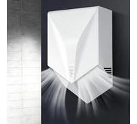 AETEREOS Sèche-Mains Électrique Mural Professionnel Commercial Ou Domestique Sèche-Mains Électrique Automatique Séchage en 6-10s pour La Salle De Bain, Le Bureau, Le Restaurant White