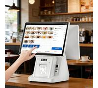 AETEREOS Système de Point de Vente Intelligent Tout-en-Un, imprimante Thermique intégrée de 58 mm, processeur i5, 8 Go/128 Go, Caisse enregistreuse Windows Dual-Screen
