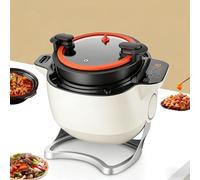 AETEREOS Wok De Cuisson Automatique 6L,Machine à Sauter Multifonction,Démarrage Intelligent en Un Clic, Trois Vitesses Réglables,Rotation à 360 °,pour Faire Sauter,Ragoût,Cuisiner 110V