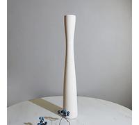 AETERNI Vase Fin de 50,8 cm - Céramique Blanc pour Fleurs et Branches Séchées - Décoration Minimaliste d'Intérieur, Cheminée, Chambre à Coucher