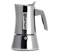 Aeternum Divina - Cafetière en acier, 2 tasses, poignée anti-brûlure, couleur argent