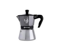 Aeternum, LA J ESPRESSO INDUCTION, Cafetière 3 Tasses, convient à l'induction, aluminium, métallisé, gris, noir