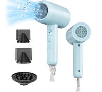 Aetheriszypher-Shrate Lightweight Ionic Hair Dryer With Diffuser - Powerful 1800w Blow Dryer For Fast Drying - Professional Low Noise Mini Hair Dryer For Travel, Gifts, Hair Styling