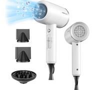Aetheriszypher-Shrate Lightweight Ionic Hair Dryer With Diffuser - Powerful 1800w Blow Dryer For Fast Drying - Professional Low Noise Mini Hair Dryer For Travel, Gifts, Hair Styling