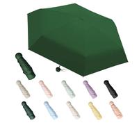 Aethryon Parapluie de Voyage Compact - Mini Parapluie Pliant Ultra Léger (228g) et Résistant au Vent | Parapluie de Poche Anti UV (UPF 50+) pour Hommes et Femmes, 6 Nervures Solides, 18cm