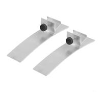 Aetluxery 1 paire de pieds de panneau chauffant infrarouge pour panneaux de 16 à 22 mm d'épaisseur, prend en charge jusqu'à 1300 mm de longueur, base de stabilité en alliage d'aluminium