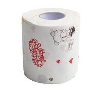 Aetluxery 1 rouleau de papier toilette à motif de Noël avec motif Père Noël, décoration de salle de bain festive, fournitures de Noël amusantes et décoration de vacances pour la maison, la boutique (A
